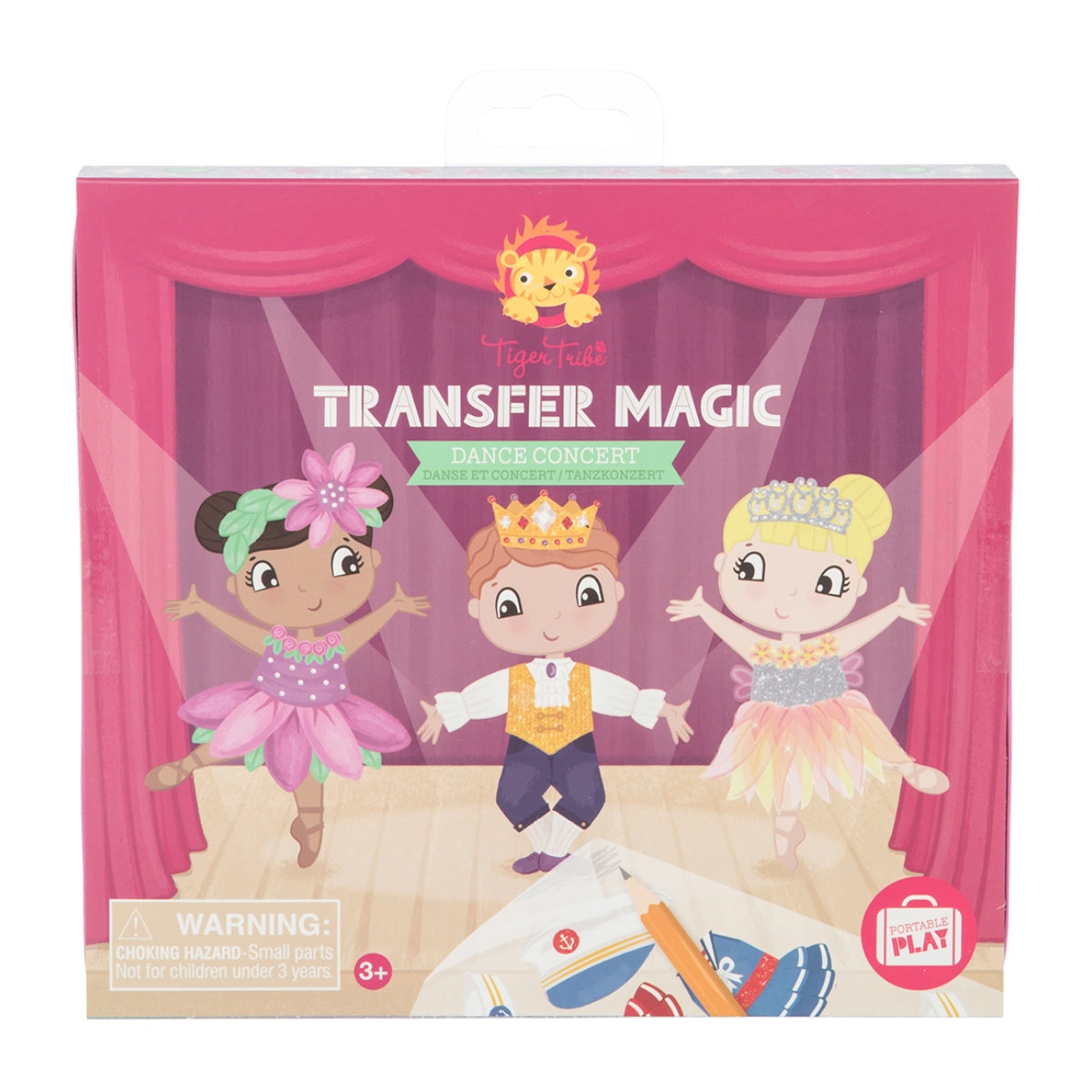 おもちゃ 転写シールあそび ダンスコンサート （ 着せ替え 着せ替え遊び シール 知育玩具 バレリーナ 子供 キッズ 幼児 3歳 女の子 かわいい ）