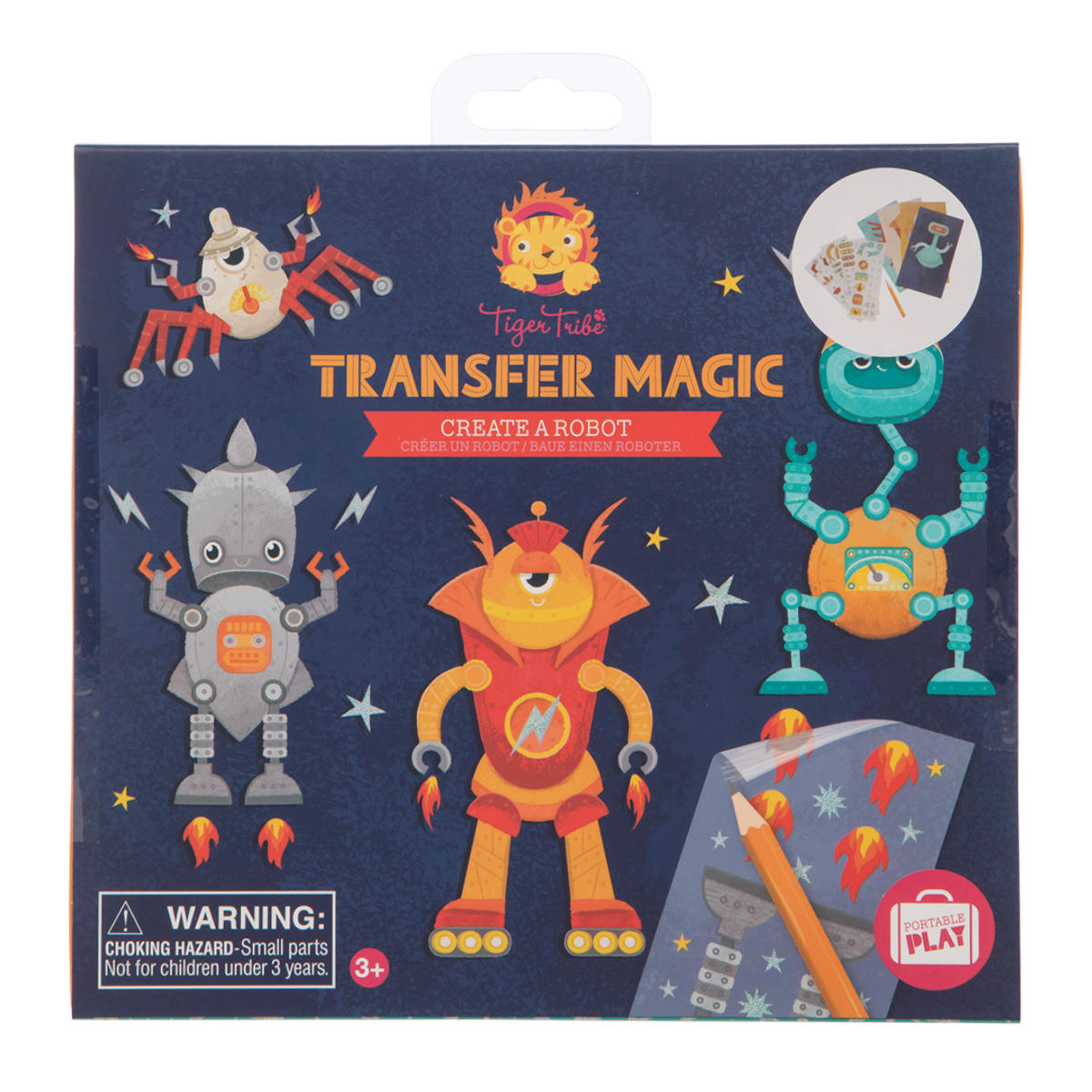 おもちゃ 転写シールあそび クリエイト ロボット （ シール シール遊び 着せ替え 知育玩具 ろぼっと 子供 キッズ 幼児 3歳 男の子 かっこいい ）