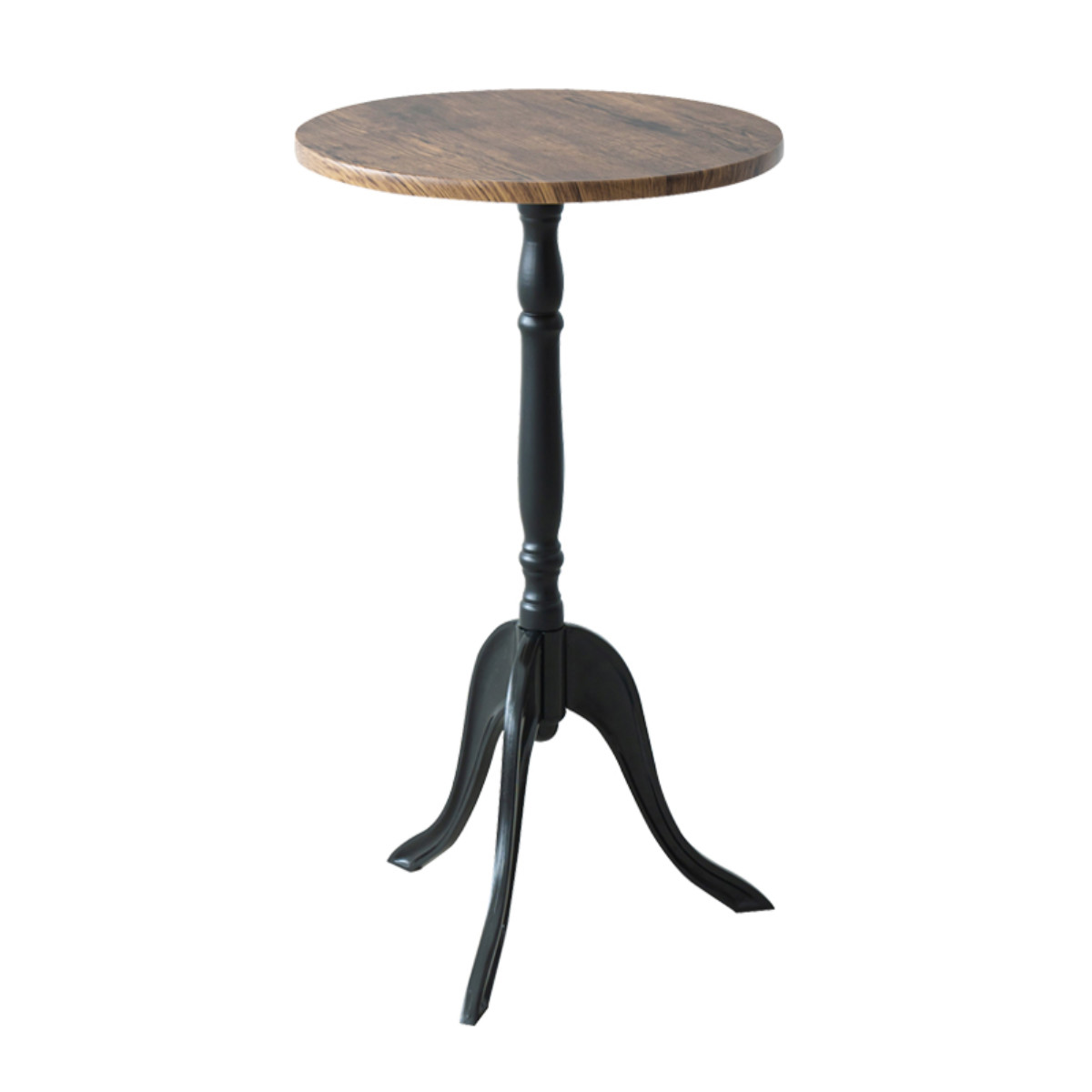 サイドテーブル 高さ52.5cm コーディサイドテーブル 大理石風 木目調 （ 丸 テーブル ミニテーブル コーヒーテーブル ナイトテーブル ）