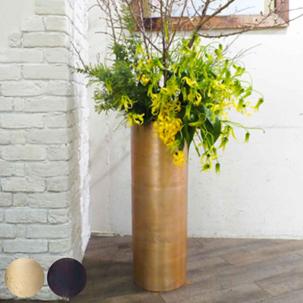 植木鉢 AMシリンダーロング 直径29×高さ80cm