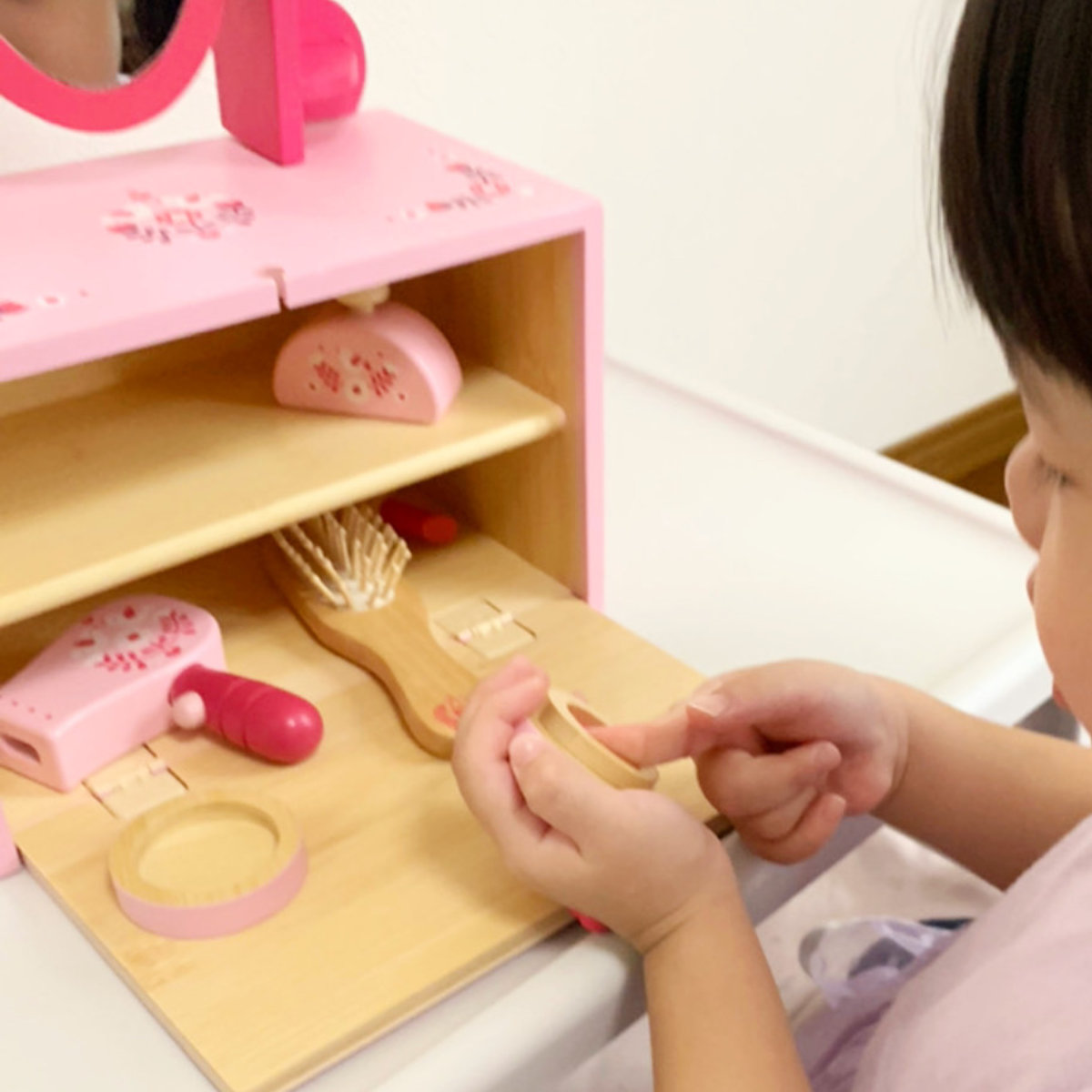 おもちゃ おままごとセット ドレッサーセット 木製 （ 木製おもちゃ 木