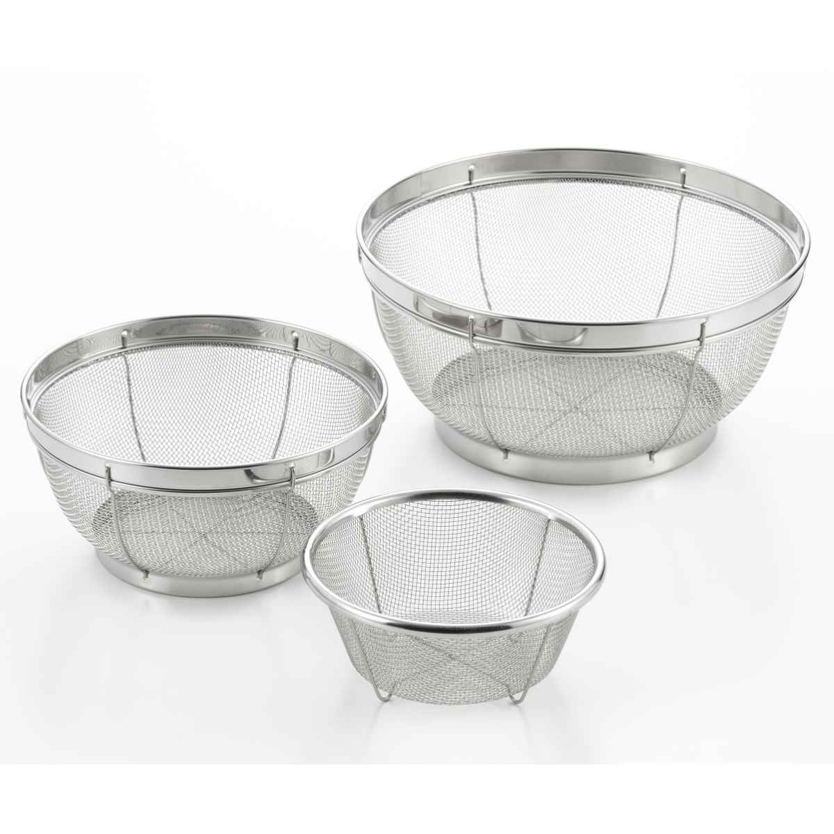 ヨシカワ ざる 3点セット ステンレス ミズリードII 15cm 19cm 25cm