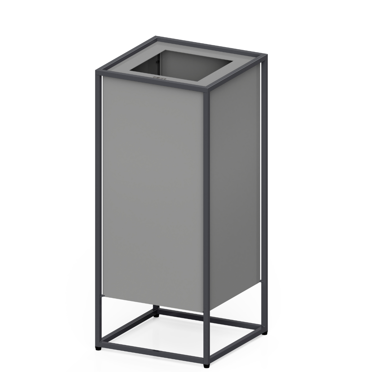 ミヅシマ工業 屋内用ゴミ箱 53L 20cm角穴 業務用ダストボックス 囲