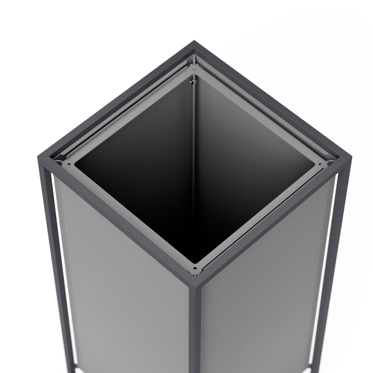 ミヅシマ工業 屋内用ゴミ箱 53L 10cm角穴 ノーマルタイプ 業務用