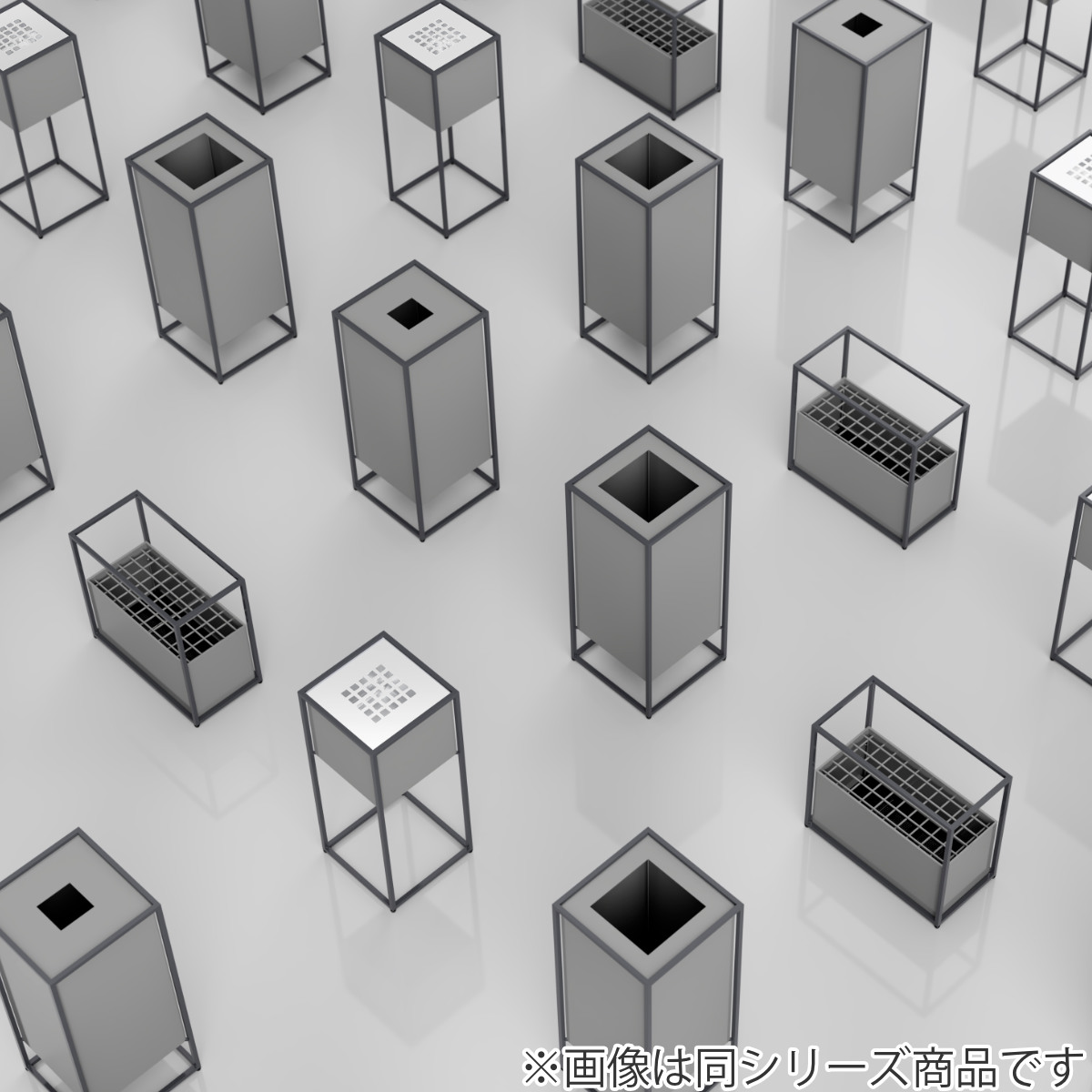 ミヅシマ工業 屋内用ゴミ箱 53L 10cm角穴 ノーマルタイプ 業務用