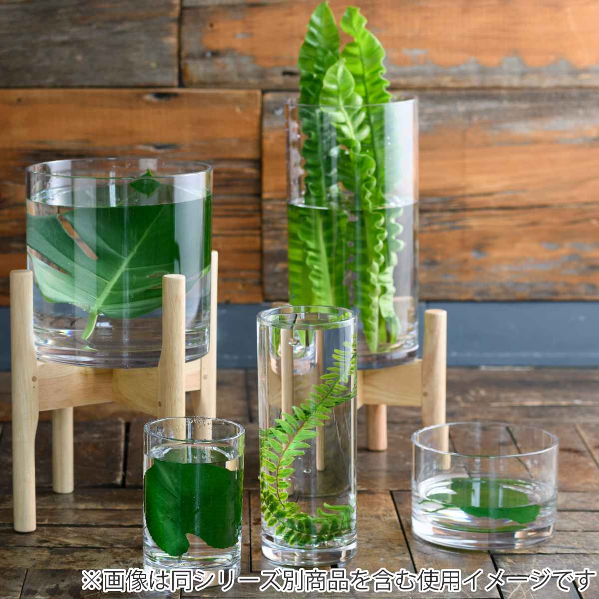 花瓶 割れないガラス PVシリンダー 直径20x高さ10cm （ 花びん 花器