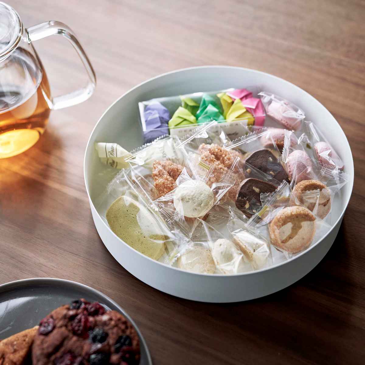 RIN（山崎実業） 山崎実業 RIN 蓋付き収納ケース ラウンド