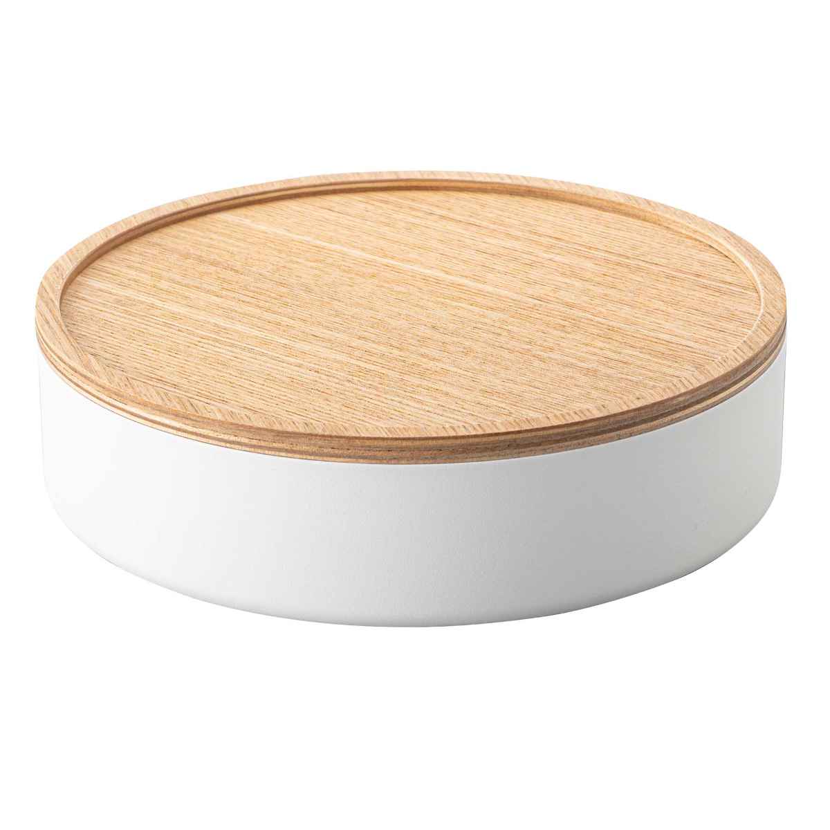 RIN（山崎実業） 山崎実業 RIN 蓋付き収納ケース ラウンド