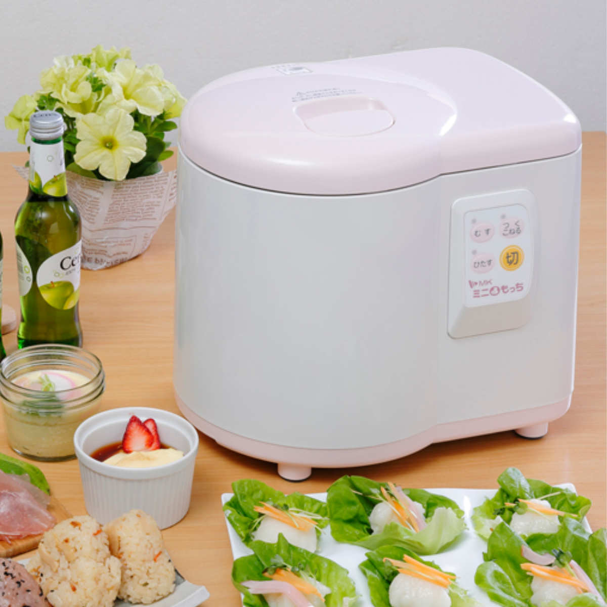餅つき機 ミニもっち 5合用 （ 自動 電動 機械 蒸し皿付き 蒸し器 