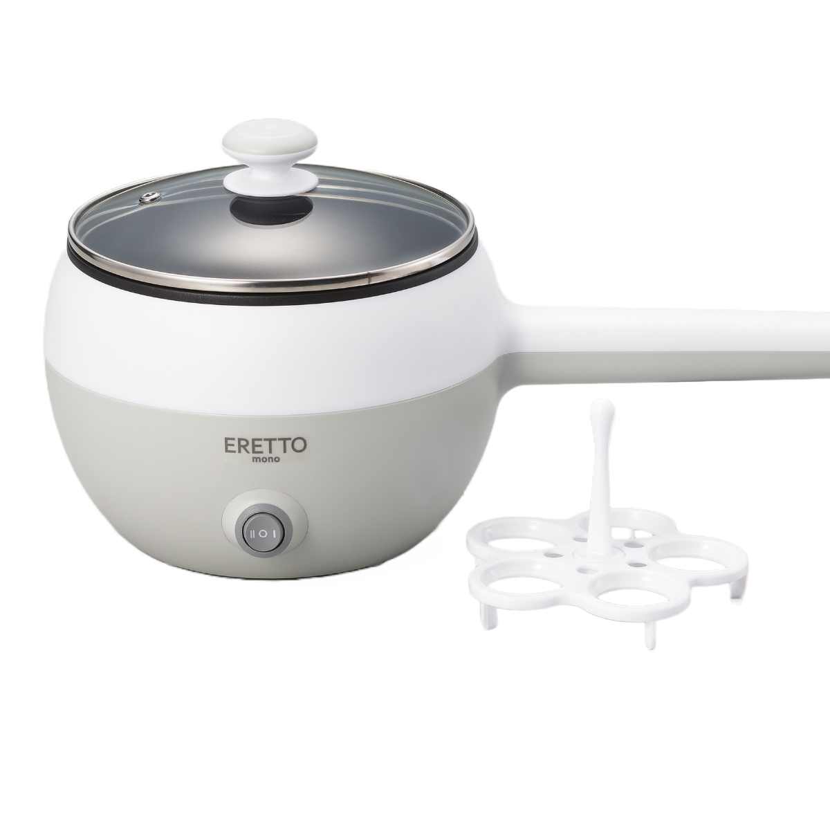 ERETTO mono 電気圧力鍋 シルバー ERETTO “mono” 電気圧力鍋3.0L（18cm・4合炊） | 株式会社タマハシ
