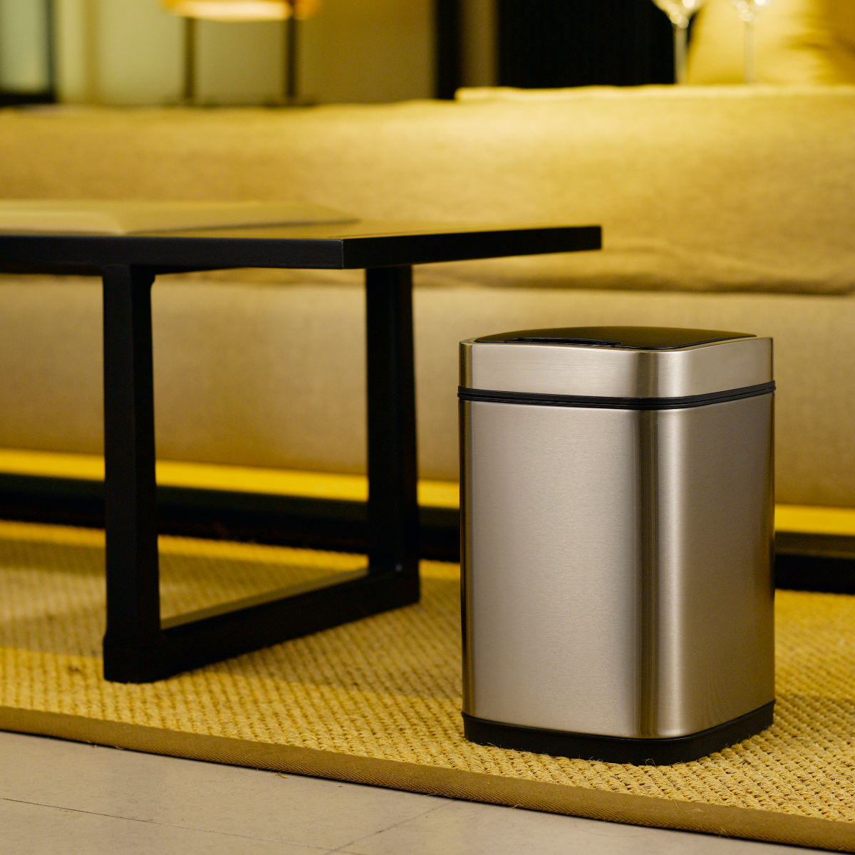 EKO ゴミ箱 6L エコスマートX センサービン （ イーケーオー ごみ箱 6リットル センサー式 自動開閉 ステンレス 小さい 充電式 ふた付き 分別 ） | EKO | 16