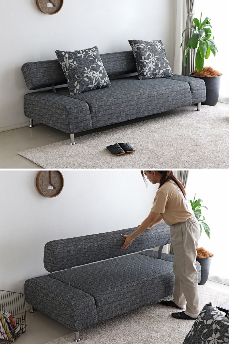 ソファーベッド 幅190cm セミダブル B-188C （ 2人掛け 3人掛け ソファ