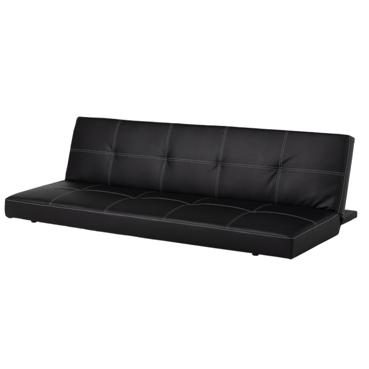 HAGiHARA（萩原） ソファーベッド 幅178cm 3人掛け レザー調 （ 開梱