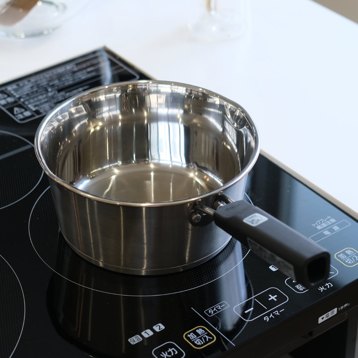 パール金属 雪平鍋 18cm IH対応 チーノ ステンレス製 3層底 （ 行平鍋