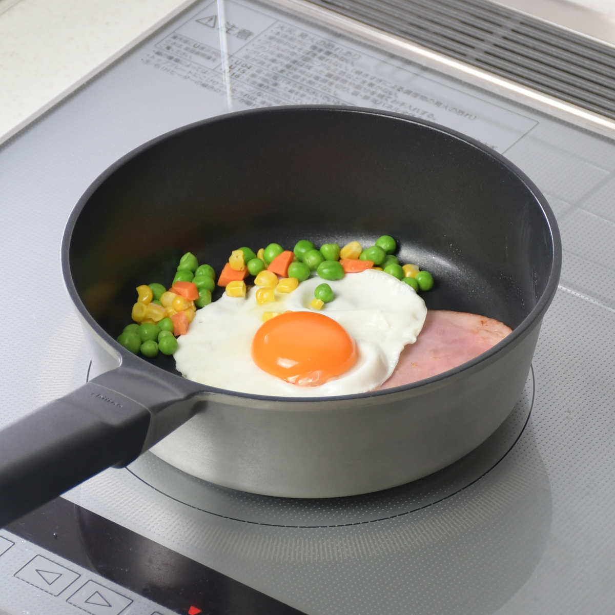 パール金属 フライパン 22cm IH対応 チーノ フッ素樹脂加工 （ ガス火