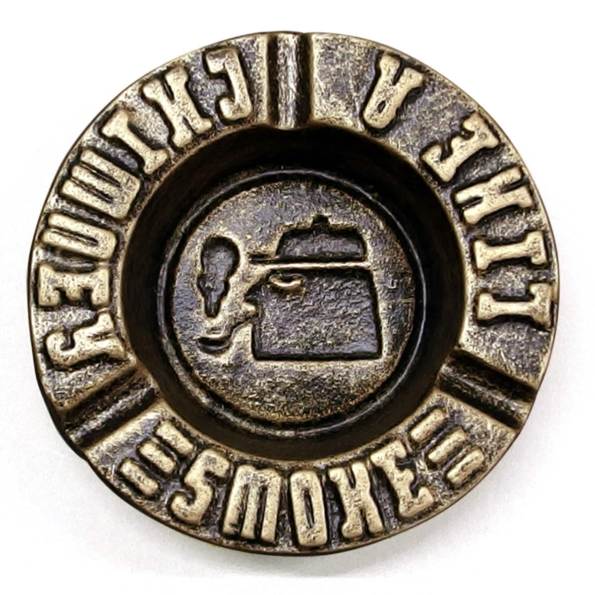 卓上灰皿 MAN （ 灰皿 吸い殻入れ マン アイアン製 アンティーク 喫煙