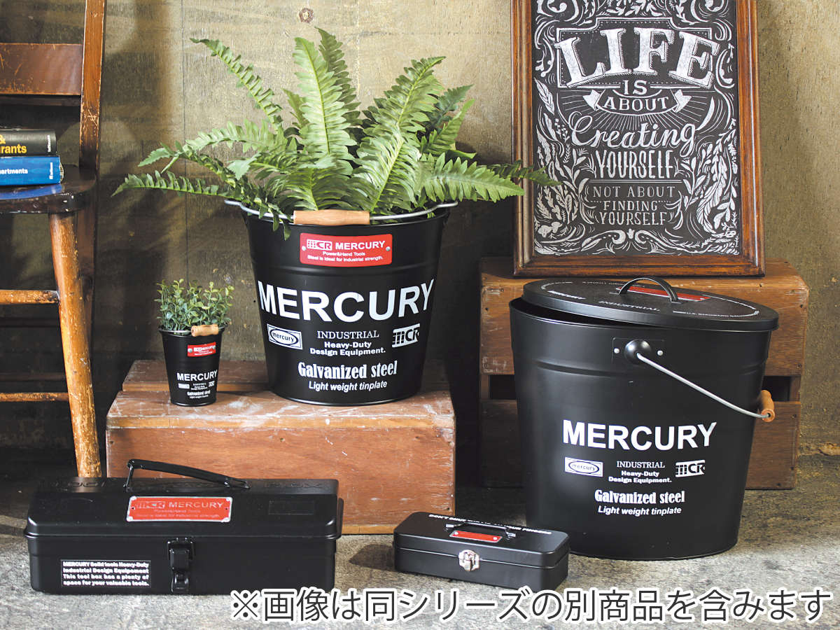 バケツ オーバル ふた付き 15L （ マーキュリー レギュラーバケツ