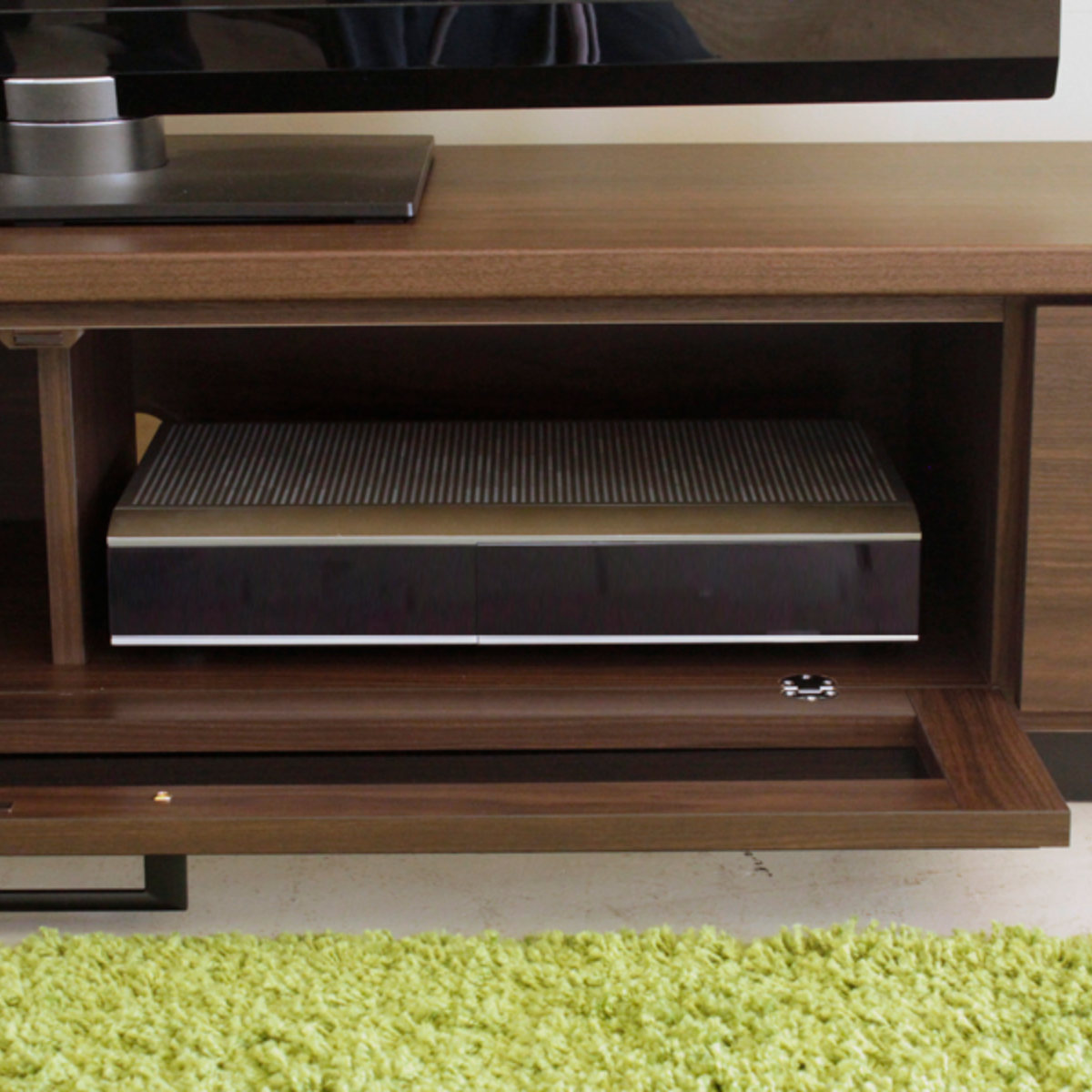 東馬（Tohma） テレビ台 ローボード シンプルモダン ダークガラス扉 幅