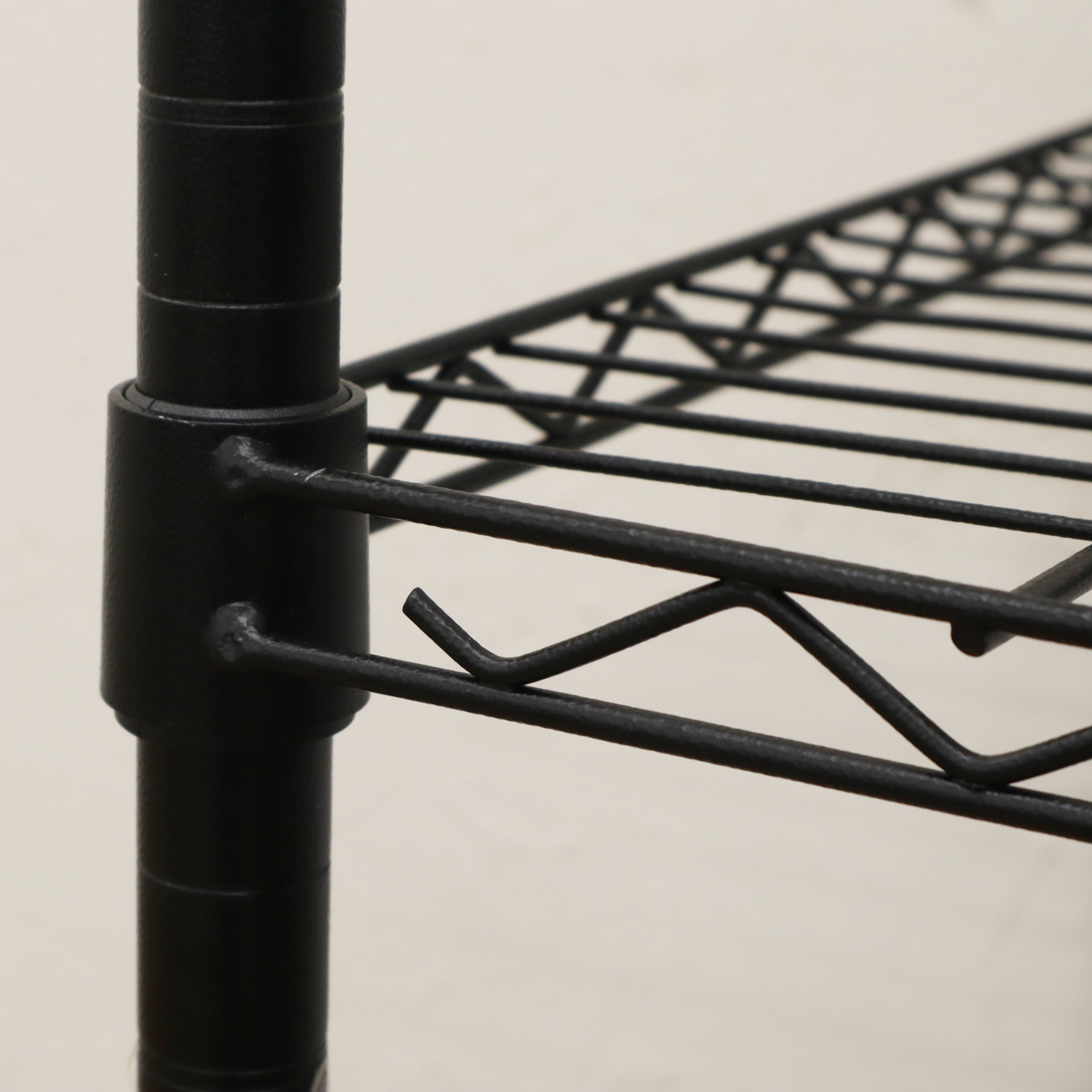 エイ・アイ・エス スチールラック 5段 ヴィンテージ調 NERO 幅60cm