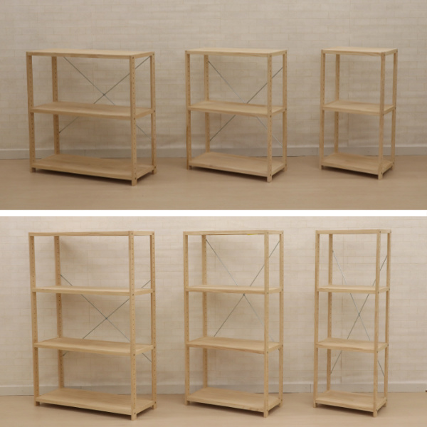 棚 パインラック3段80 HZPR-3D82 NA 820x300x830mm | ジョイフル本田