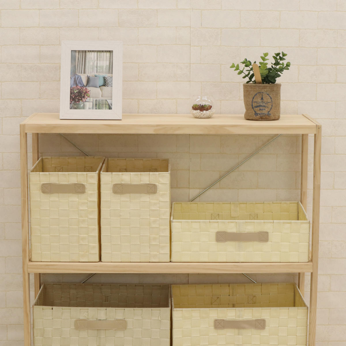 フリーラック 木製 パインラック 3段 幅82cm （ シェルフ ラック 棚