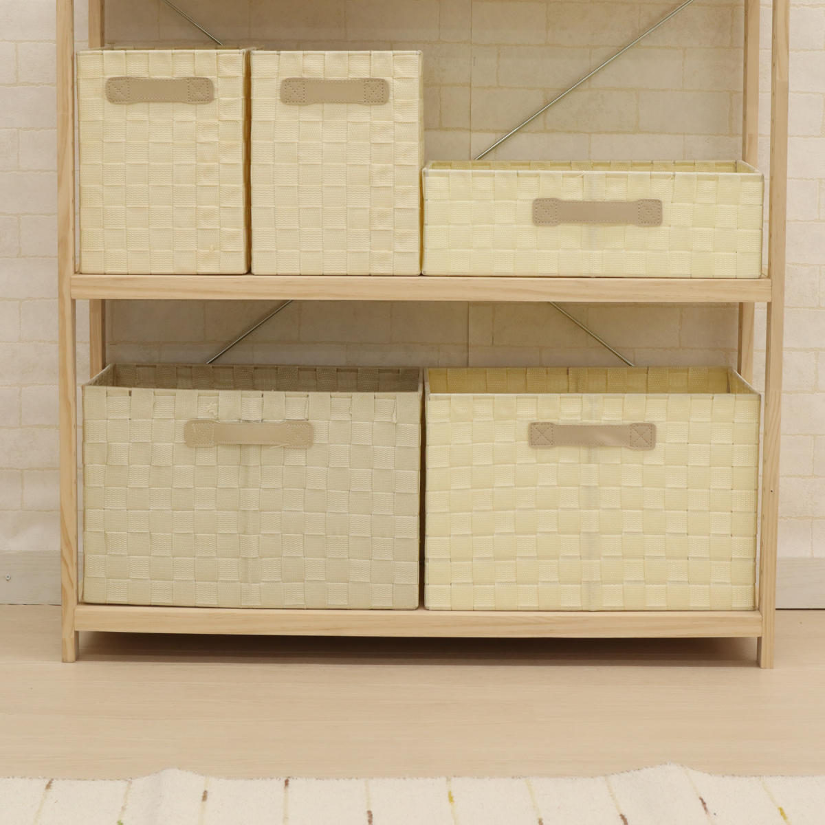 フリーラック 木製 パインラック 3段 幅82cm （ シェルフ ラック 棚