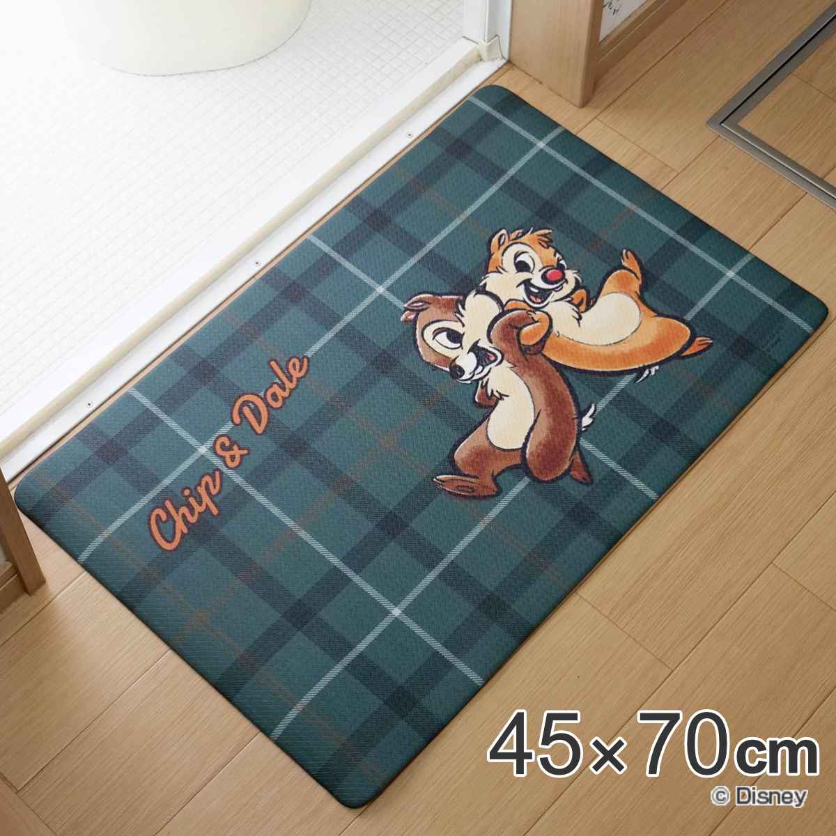 マット ディズニー 拭いてお手入れするマット チップ&デール 45×70cm