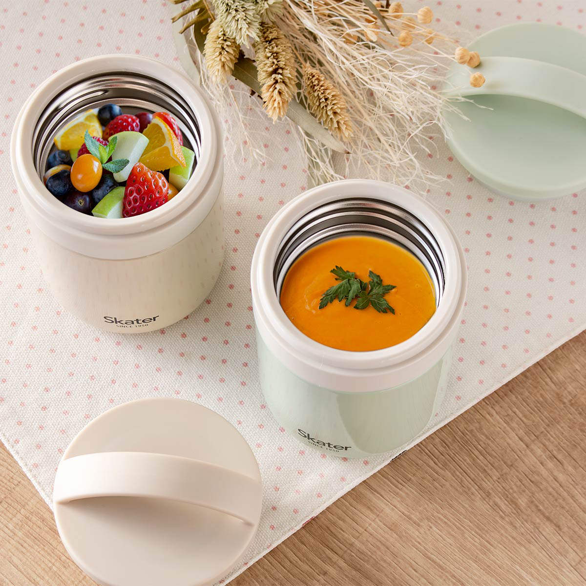 スケーター 弁当箱 300ml スープジャー 抗菌 保温保冷 抗菌保温保冷