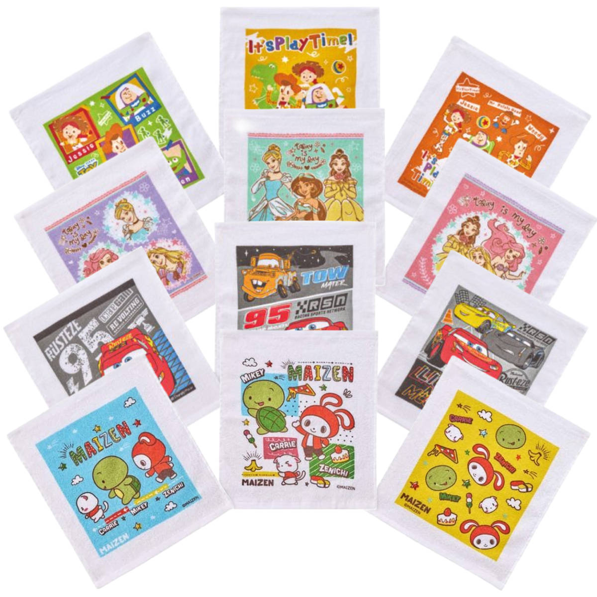 スケーター おしぼり おしぼりタオル 3枚 キャラクター （ まいぜん