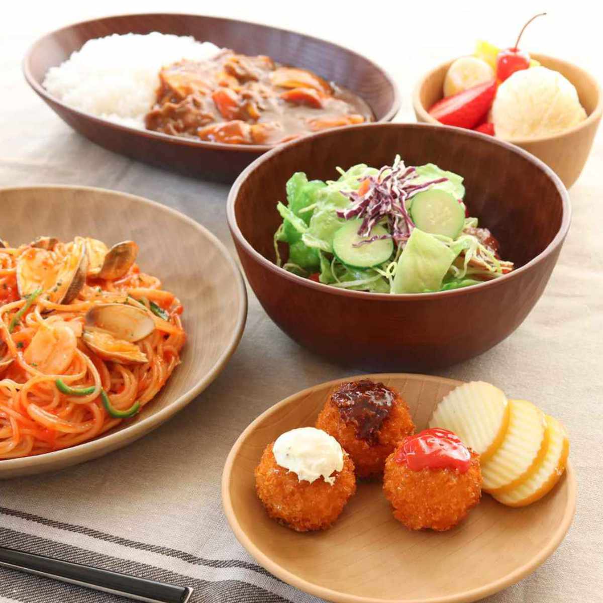 宮本産業 ボウル S 11cm WOODY CRAFT （ 食洗器対応 電子レンジ対応 椀