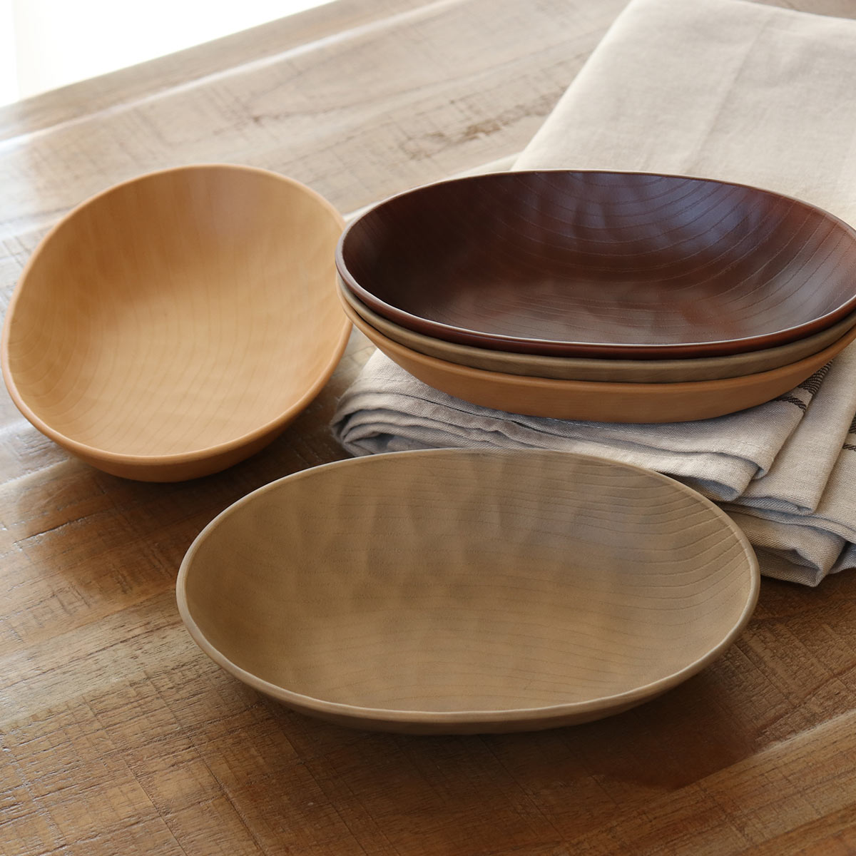 宮本産業 オーバルプレート 24cm WOODY CRAFT （ 食洗機対応 電子