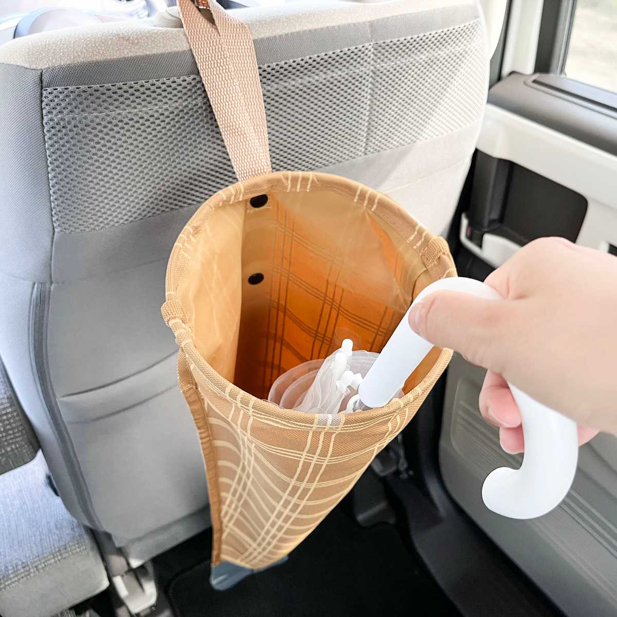 オカトー 傘ホルダー 車 リング付き傘カバー matka 吊り下げ