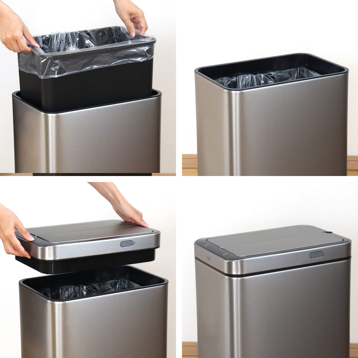 EKO（イーケーオー） ゴミ箱 30L エックスウィング センサー式