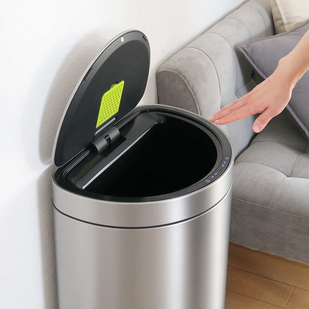 EKO（イーケーオー） ゴミ箱 45L ミラージュ セミラウンドセンサービン