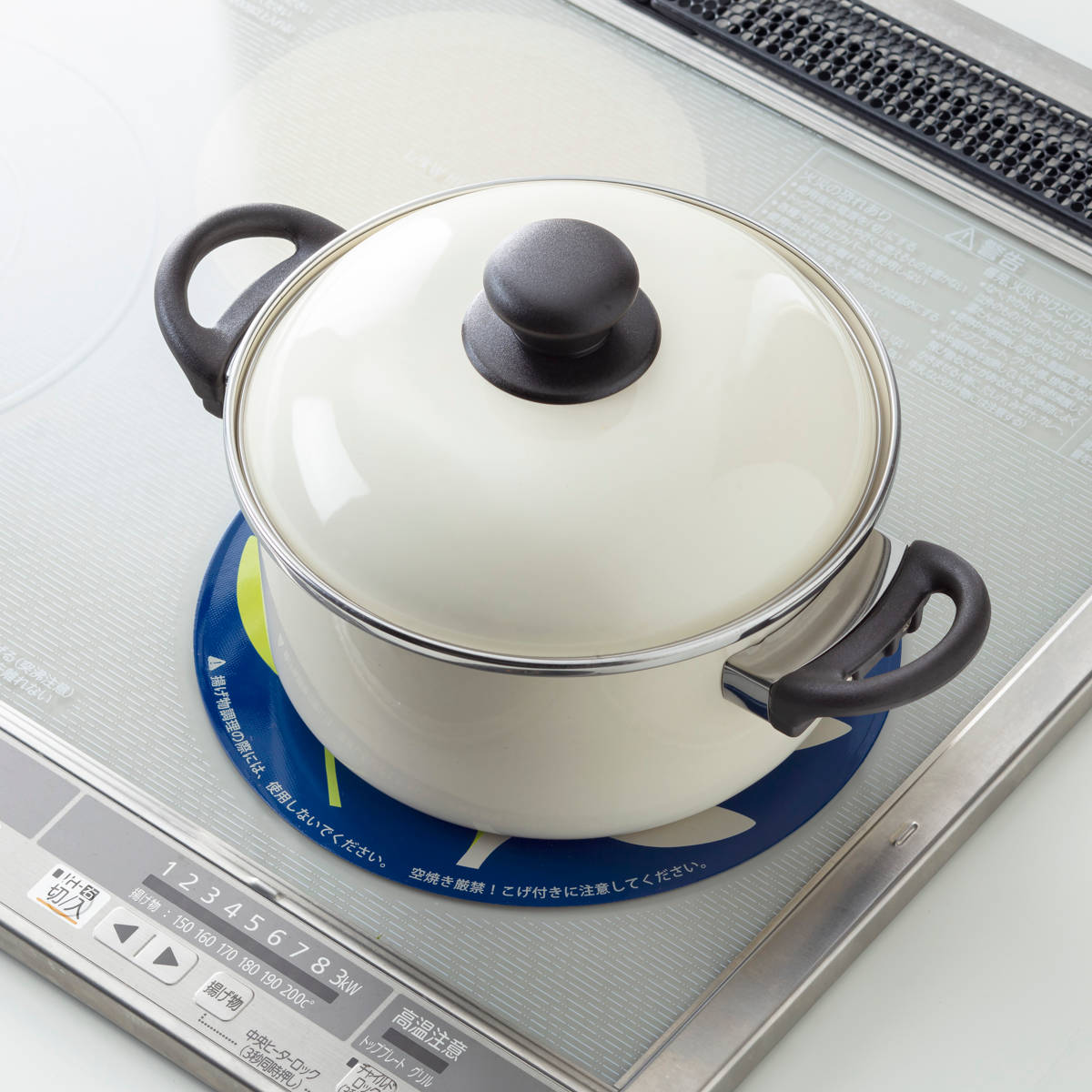 高木金属工業 IHマット IHクッキングヒーターマット 直径22cm オリーブ