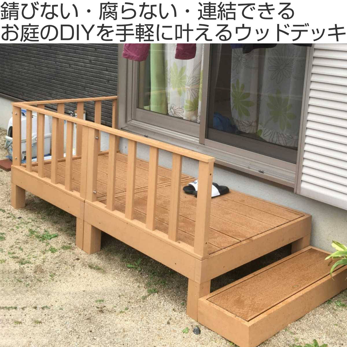 ウッドデッキ 本体 人工木 ( ガーデンデッキ...の詳細画像1