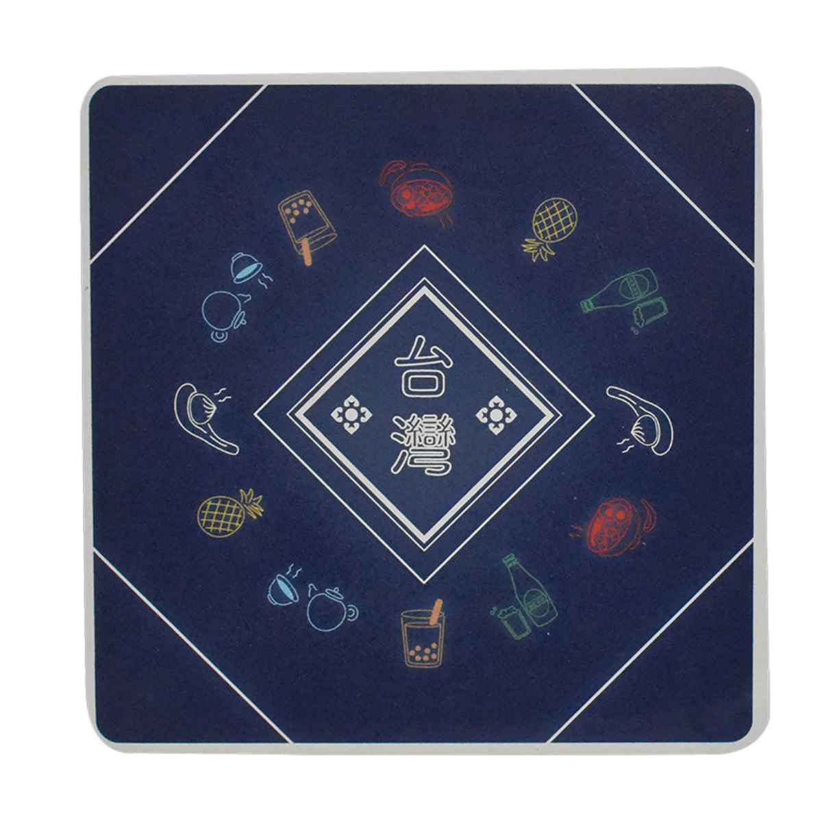 コースター スクエア 9cm 台灣ネオン セラミック （ 茶托 グラスマット
