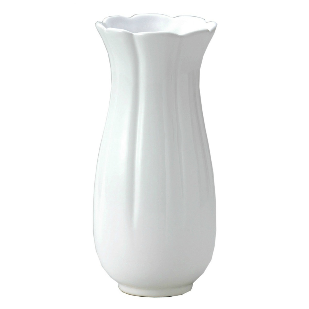花瓶 モノトーンフラワーベース 陶器 直径8.5×高さ18cm （ フラワーベース 花びん 花器 ベース ロング ラッパ型 花 ）｜livingut｜03