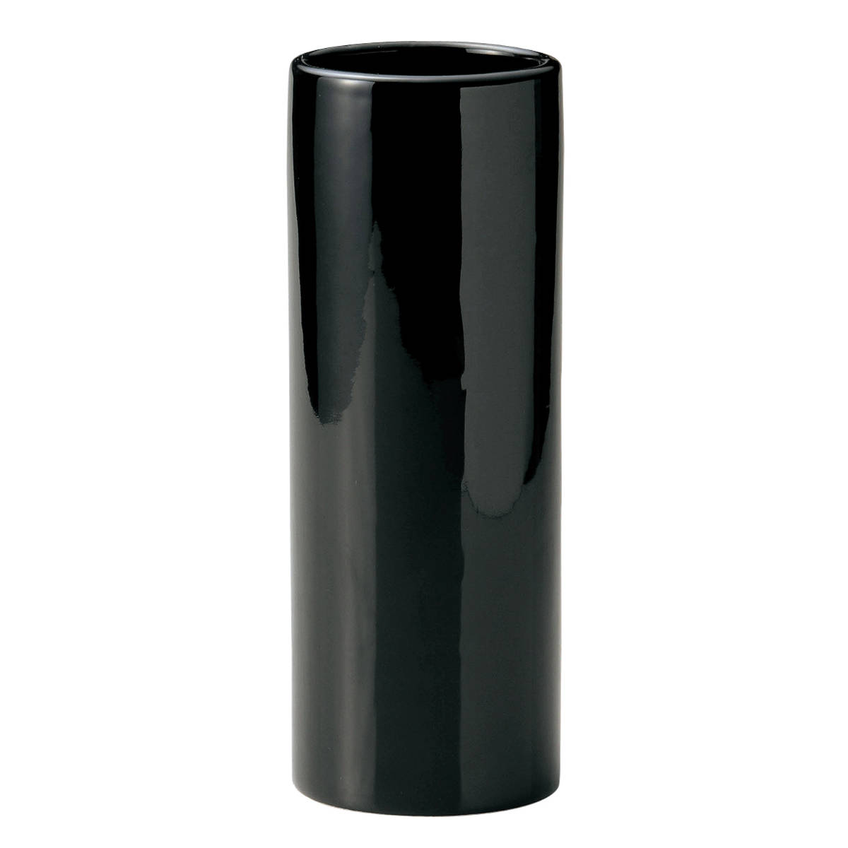 花瓶 モノトーンフラワーベース 陶器 直径10.5×高さ30cm （ フラワーベース 花びん 花器 ...