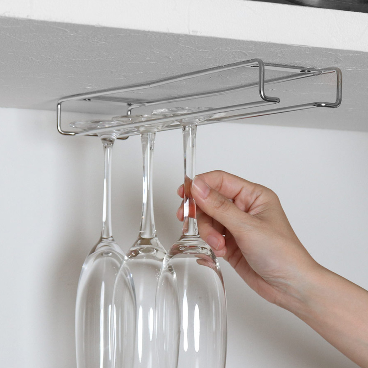 大木製作所 ワイングラスホルダー 幅7.5cm （ 日本製 ステンレス 吊