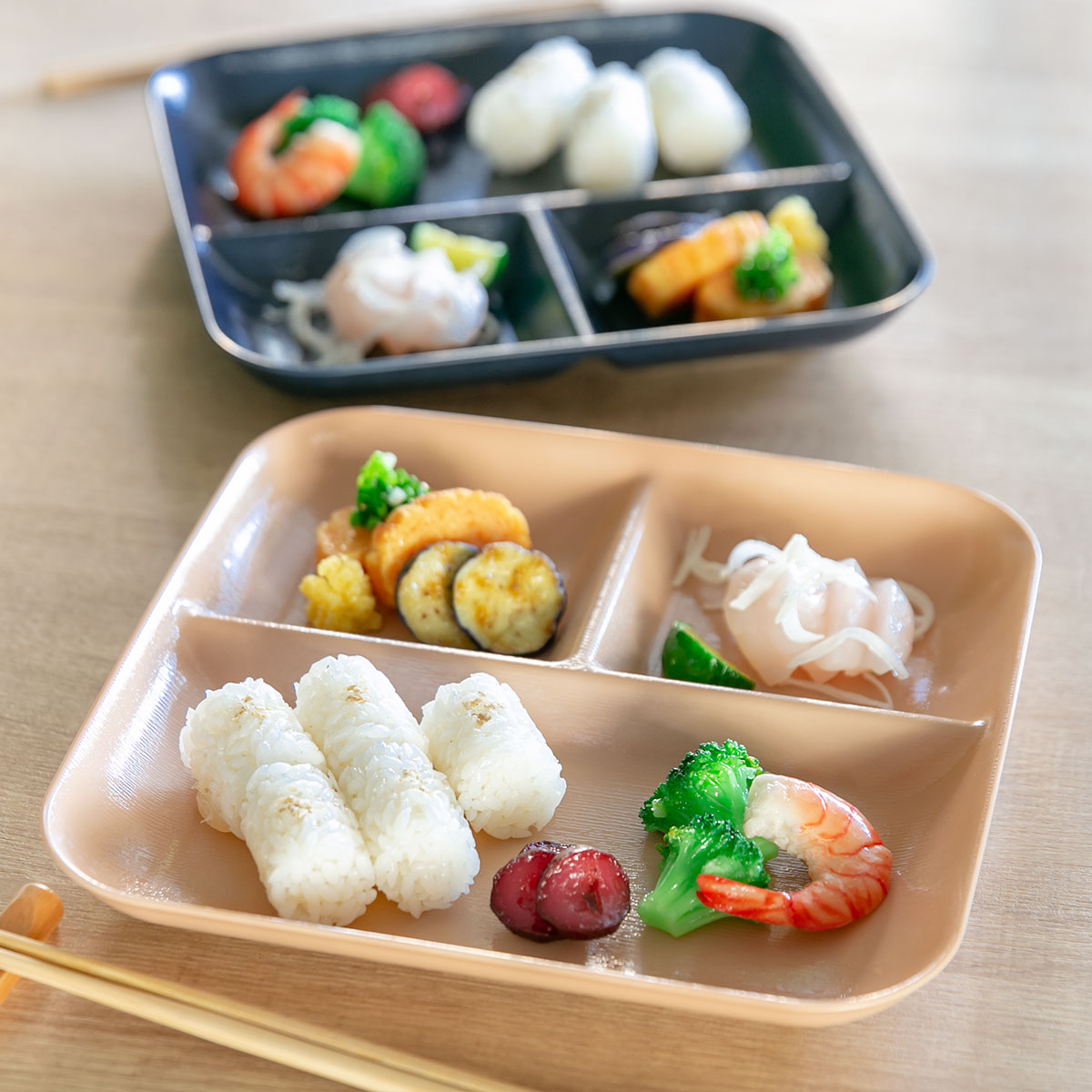 宮本産業 ランチプレート 24.5cm KUSUMI 木目調 （ 食洗器対応 電子