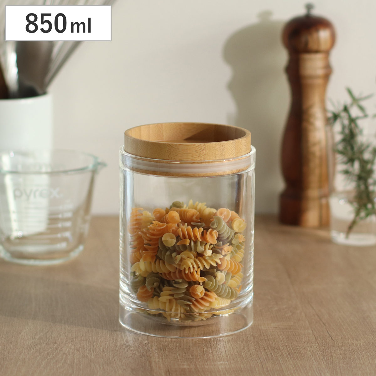 biite 保存容器 850ml 重なるキャニスター バンブー （ キャニスター