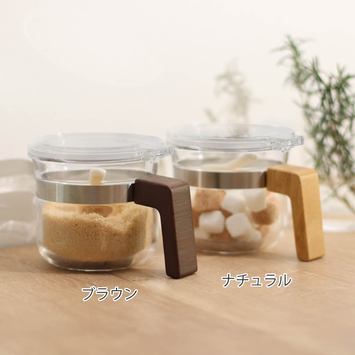 biite 保存容器 500ml パウダーポット バンブー 同色2個セット