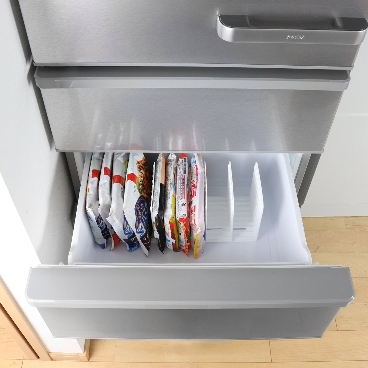 イノマタ化学 冷蔵庫収納 冷蔵庫スッキリスタンド 4枚セット シェルパ