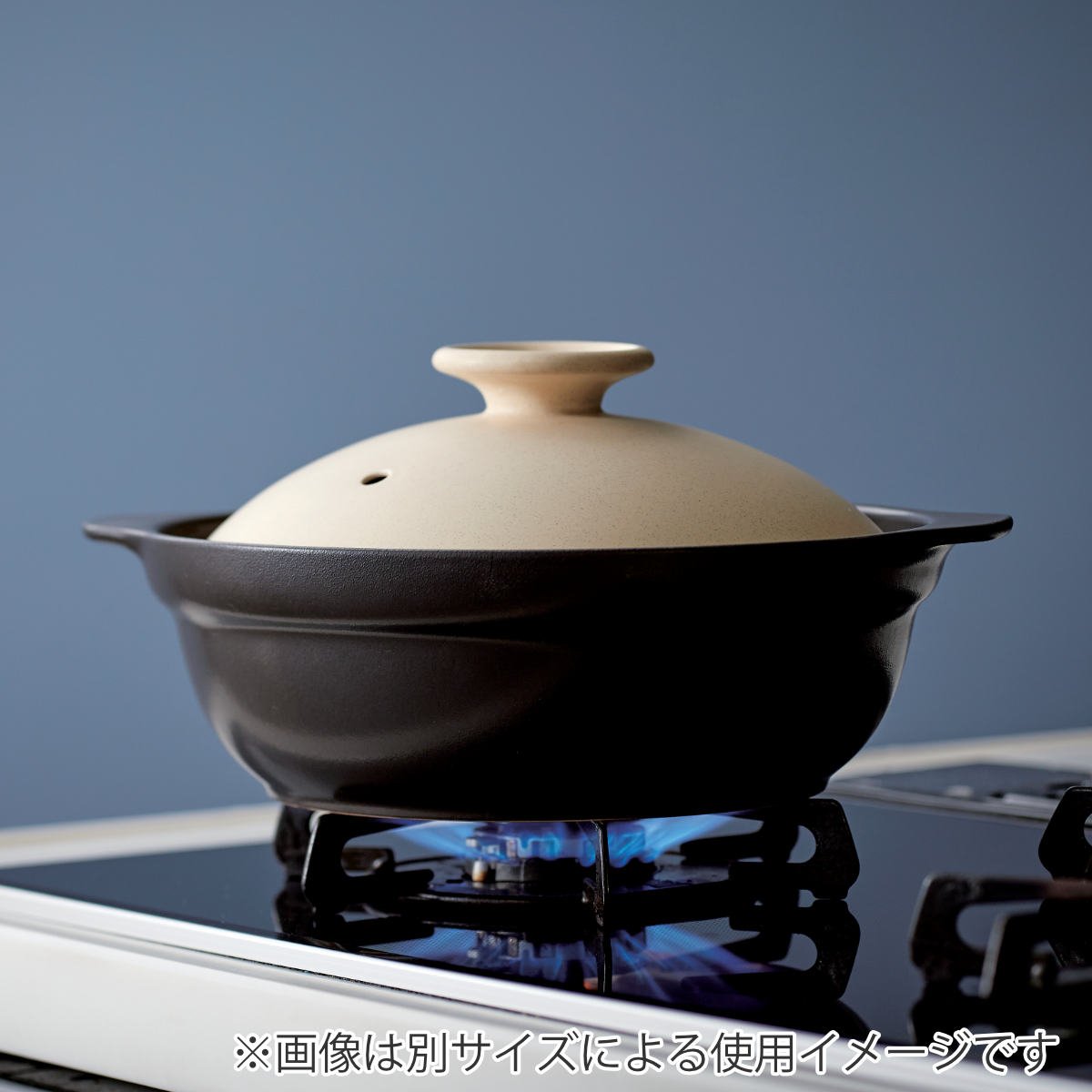 土鍋 6.5号 Karl IH対応 軽量土鍋 （ ガス火対応 オール熱源対応 電子レンジ可 オーブン可 軽量 軽い 目止め不要 ）の画像