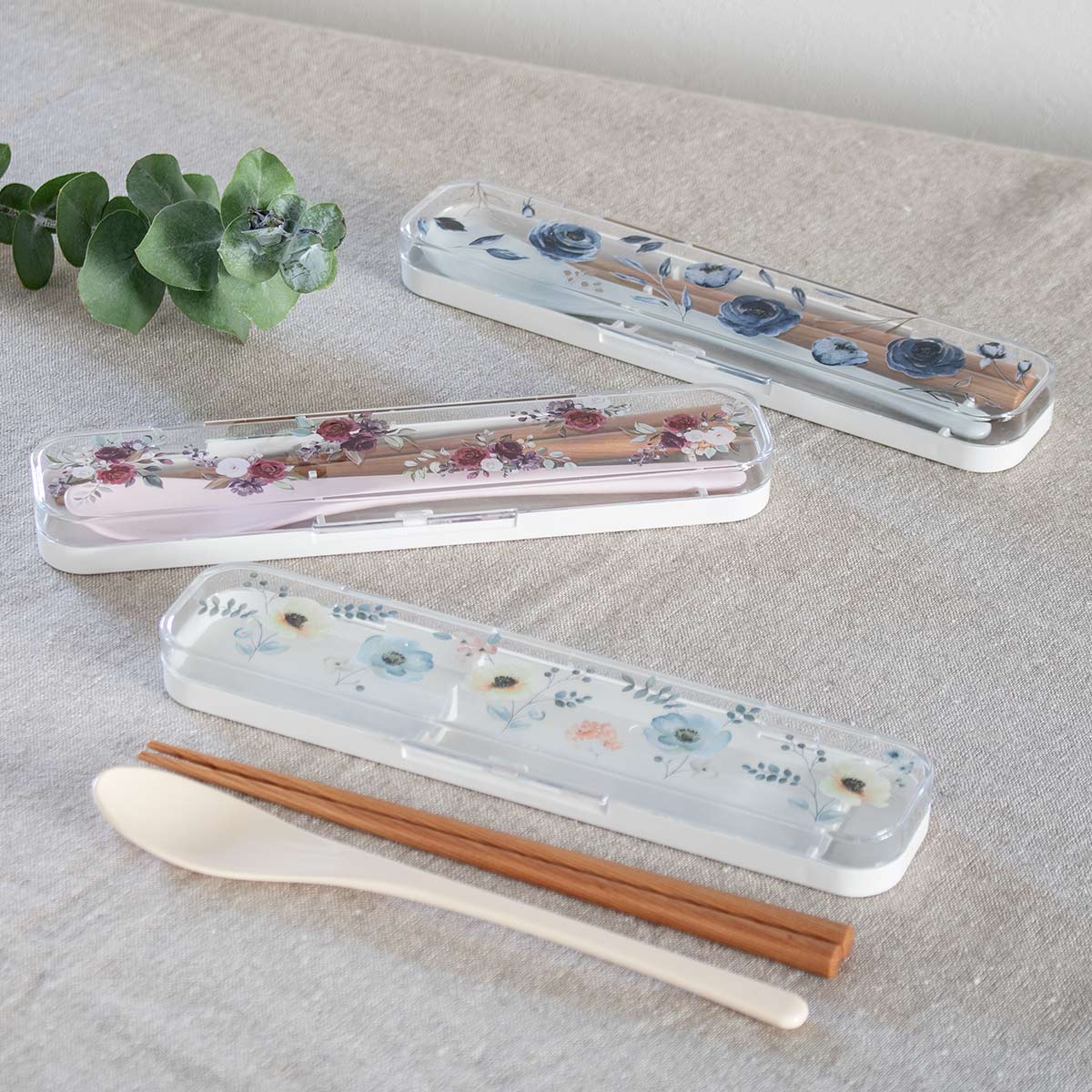 カトラリーセット Floraison お箸 18cm スプーン （ コンビ
