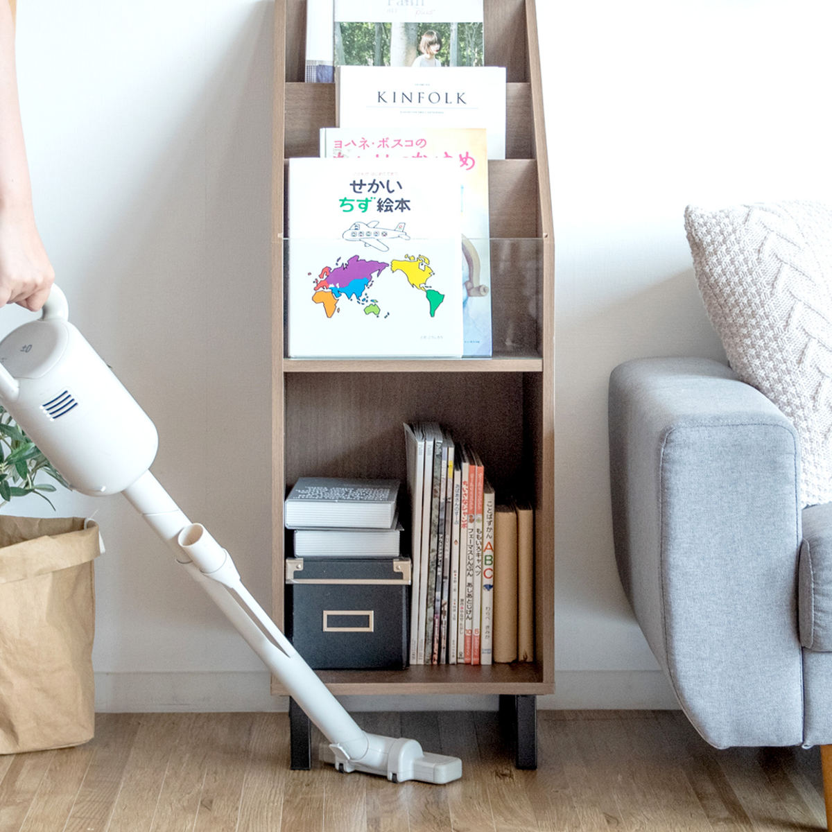 宮武製作所 レコード収納 幅35.5cm オープンラック スリムタイプ