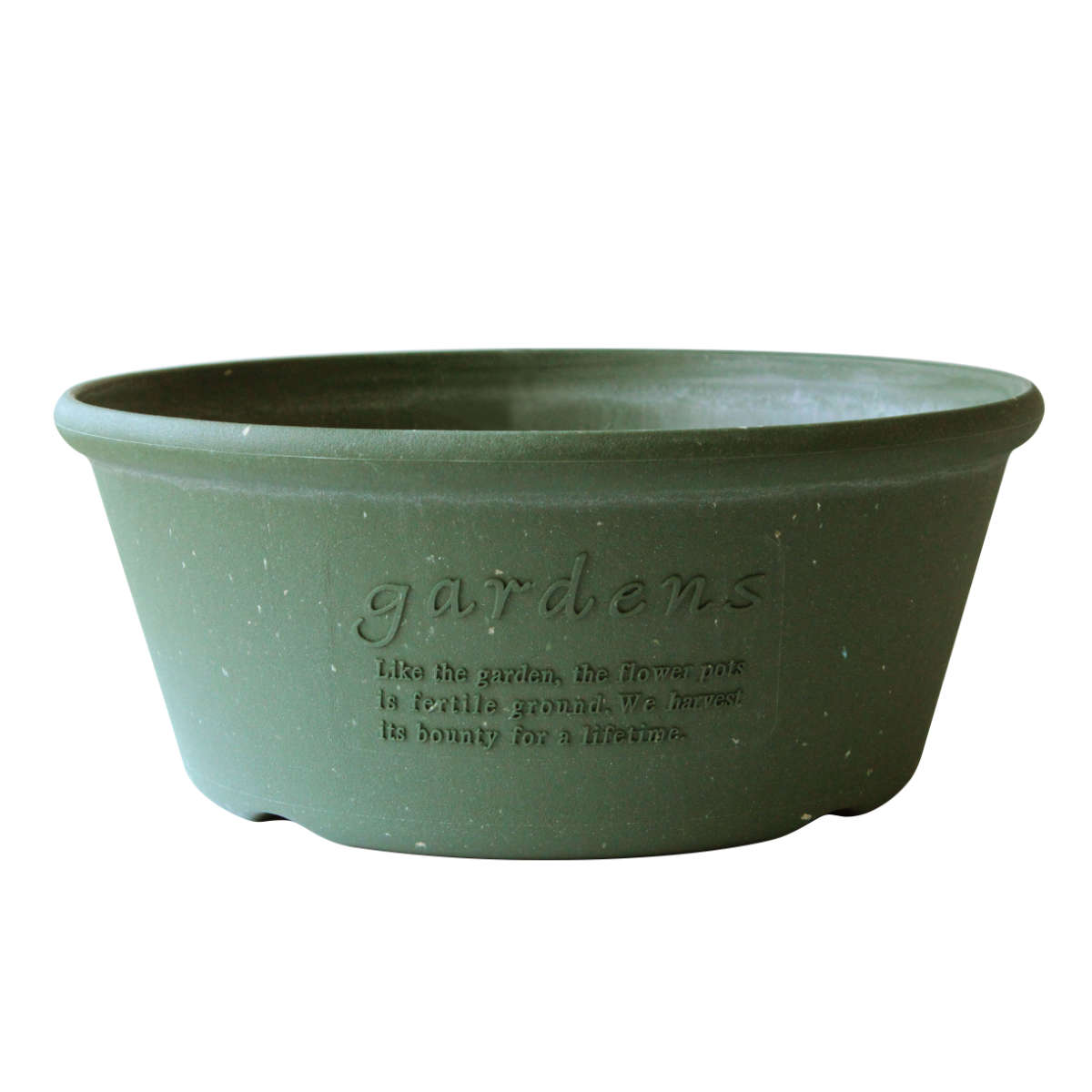 八幡化成 プランター エコプランター浅型 直径36.3cm 古紙入り