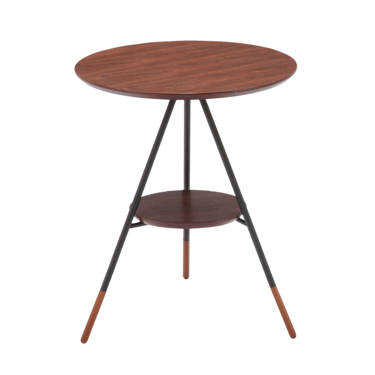 あずま工芸 サイドテーブル 高さ50cm オーレ 木製 （ 丸 テーブル