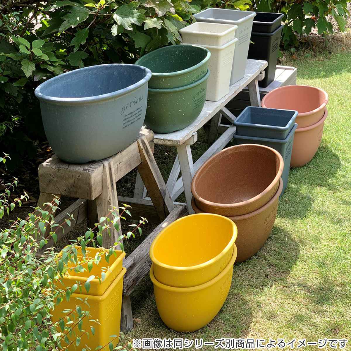 英国プラスチック植木鉢14×15×73 植木鉢 おしゃれ プラスチック ストーントールポット UN008-250